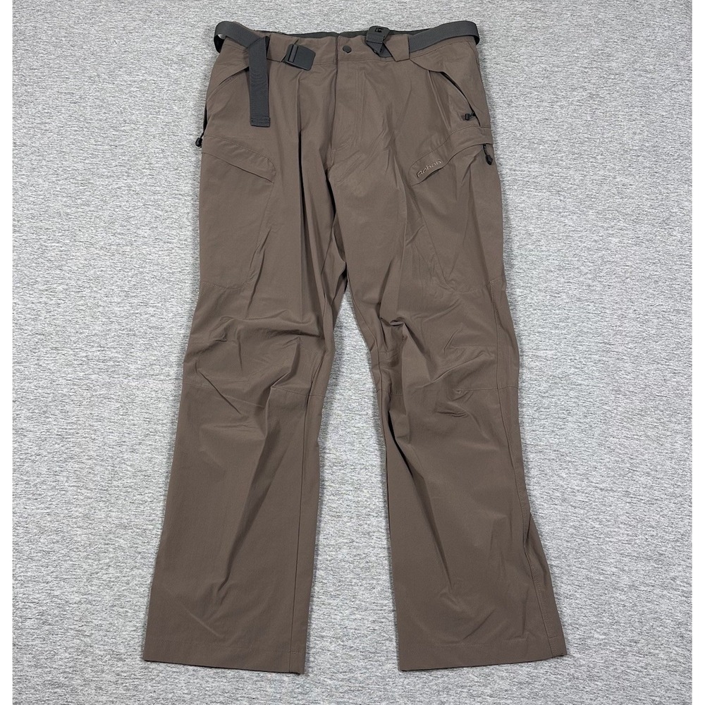 Rohan Trailblazers Pants Mens 34x30 Brown Stretch Belted Cargo Outdoor Hiking